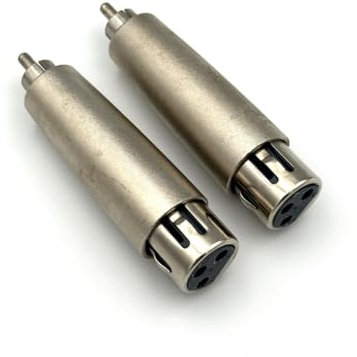 Qczhiwen RCA to XLR Adapter ,2 Pcs XLR 3Pin Female to RCA Male Audio Microphone Mic Connector Adapter,XLR to RCA Converter Adapter