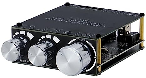 Qusedwey Bluetooth 5.0 100W+100W Power Subwoofer Amplifier Board 2.1 Channel Class D Home Audio Stereo Equalizer Amp XY-T100L