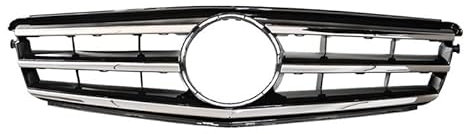 Front Nieren Kühlergrill Für Benz C W204 2007-2014 Grill AMG GT Frontstoßstangengrill Sport Racing(Schwarz)