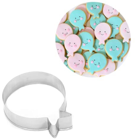 FUNOMOCYA Ausstechformen Ballonform Edelstahl Keksform Backzubehör Für Selbstgemacht Kuchen Kekse Mit Rostfreiem Stahl Material Und Einfachem Reinigen