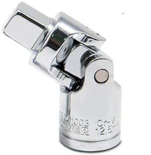1/4 3/8 1/2 Socket Wrench Universal Joint Alloy Bendable Adapter Socket Tool Air Impact Wobble Socket Adapter Hand Toolc(3-8)