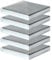 ATTAS Pfostenkappen 12x12 cm (5 Stück) – Verzinkt – Abdeckkappen aus Metall für Holzpfosten & Metallpfosten – 120x120 mm Stahl Kappe in Pyramidenform – Zaunpfosten Schutzkappe
