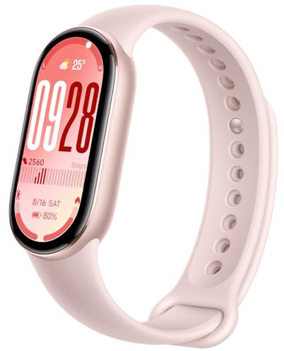 Xiaomi Mi Smart Band 10 (2025) Smartwatch, Schermo AMOLED 1,72, Autonomia 21 giorni,150+ Modalità Sportive, 5ATM,Monitoraggio Della Frequenza Cardiaca 24/7 e SPO₂,Analisi del Sonno, HyperOS 2 (Rosa)