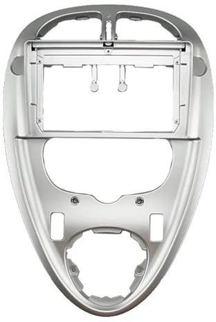 Radio De 9 Pulgadas para Citroën para Xsara para Picasso 1999-2010 Adaptador Audio para El Marco Coche Kit Embellecedor para Salpicadero(Plata)