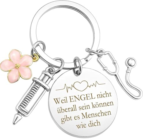JazRvr Krankenschwester Geschenke, Schlüsselanhänger Krankenschwester, Geschenk Krankenschwester, Krankenschwester Zubehör, Weihnachten Für Die Krankenschwester, Geschenke Für Krankenschwestern