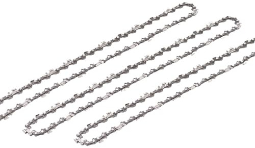 Cadena de Motosierra, Cadena de Motosierra (Paquete de 3), 10-20 Pulgadas, Paso de 3/8, Calibre 0,050(20Inch 76Drive Link)