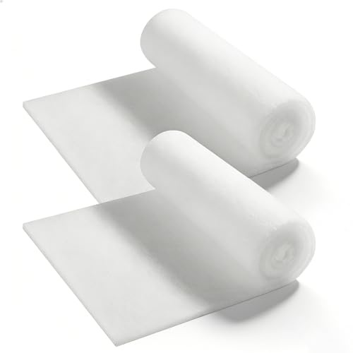 ZYETGH Aquarium Filterschwamm, 2 Stück Filterwatte Aquarium 40 x 120 cm Filtermatte Luftfiltermatte Zuschneidbar Luftfiltermatte Filtervlies Filtrationsschaum für Aquariums