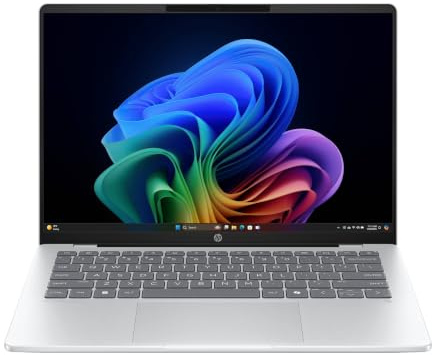 HP OmniBook 5 AI PC 14-he0000slx, Notebook, Snapdragon X X1 26 100, 16 GB RAM, 512 GB, Grafica integrata, Display 14 2K OLED 300 nits, Copilot+ PC, Laptop, Windows 11, Portatile, Argento