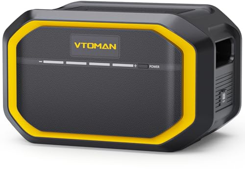 VTOMAN FlashSpeed 1500 Batería Extra 1548Wh Capacidad Ampliable | Adecuado para FlashSpeed 1500/600 Estación de Energía Portátil, Batería LiFeP04, BMS Protección, Acampada, RV, pagones