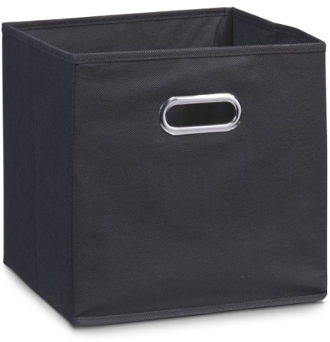Zeller 14133 Aufbewahrungsbox, Vlies, L 28 x B 28 x H 28 cm, schwarz