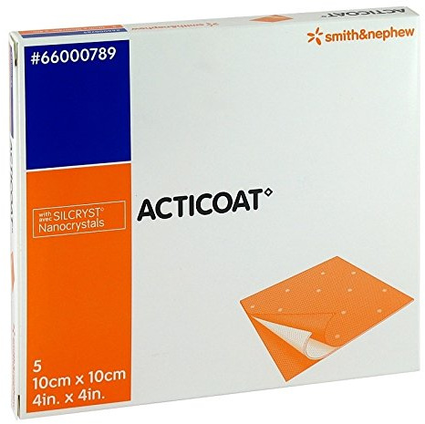 ACTICOAT 10x10 cm antimikrobielle Wundauflage 5 St
