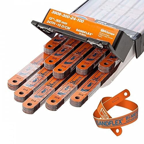 BAHCO 3906-300-24-10P Hacksaw Blades BI-Metal 24TPI) [Pack Size: 10] (Epitome Certified)