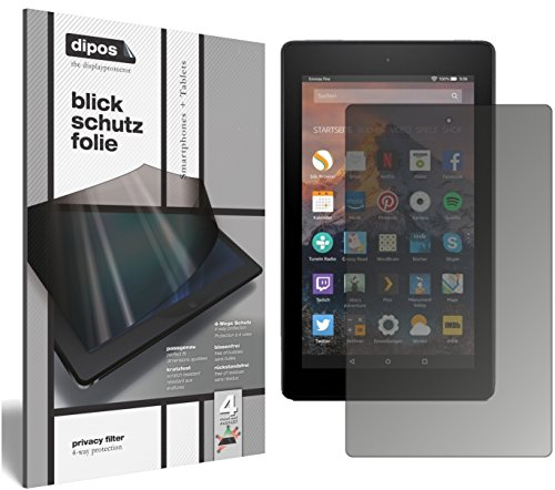 dipos I Protección de la Vista Compatible con Amazon Fire HD 8 (2017) Protector de Pantalla Privacy