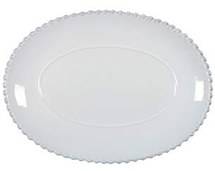 Costa Nova Serving Plate Oval Pearl White 33 cm