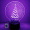 HPBN8 Ltd 3D Weihnachtsbaum Nachtlicht Illusions LED Lampen Fernbedienung USB Power 7/16 Farben 3D LED Lampe Formen Kinder Schlafzimmer Geburtstag Weihnachten