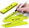 2DOBOARD Balken Magnete Wiederbeschreibbar - 15 x 2,5 cm Grün - 25 Stück - für Magnettafeln, Kühlschränke, Plantafeln und Whiteboards (Grün)
