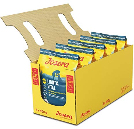 Josera Light+Vital 5x900g Hundefutter für Gewichtskontrolle und Herzgesundheit