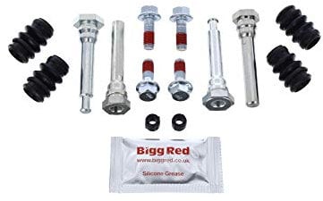 Bigg Red - Rear Brake caliper Slider Pin Kit - Compatible with 2 2014-2020, Cx-3 2015-2020, Cx-5 2011-2017, Swift 2010-2017, Sx4 S-cross 2013-2020, Vitara 2015-2020
