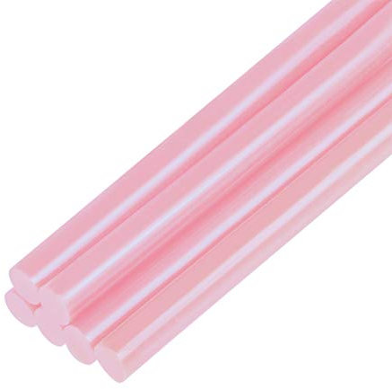 sourcing map 6pcs Mini Hot Glue Sticks for Glue Gun 7mm x 100mm Small Glue Sticks, Pink