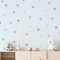 Klebekerlchen® | Wandtattoo für das Kinderzimmer, Wandsticker mit Herzen, selbstklebend - Blaue Herzen (Set mit 36 Motiven)