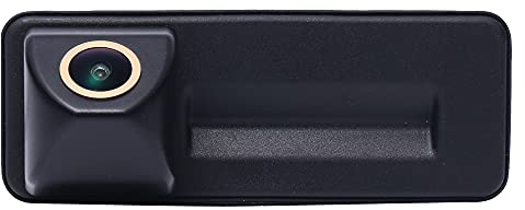 HD IP68 1280Pixels Kofferraumgriff Fischaugenlinse Rückfahrkamera Farbkamera Einparkkamera Nachtsicht Rückfahrsystem Einparkhilfe Kompatibel mit V-W Skoda/Superb/Yeti/Fabia Y6/Octavia/A1/1Z3/Roomster