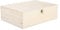 Plain Wooden Storage Box with Hinged Lid Front Clasp DIY Craft Crate Treasure Chest Jewellery Box (Large)
