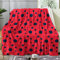 Kuscheldecke Flauschig 130x150cm Geometrische Punkte Decke, 3D Druck Winter Kuscheldecken Rot Flanell Fleecedecke Weich Sofadecke Warm Wohndecke Tagesdecke Sofaüberwurf Schlafdecke Couchdecke