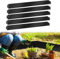 Herrselsam Rasenkante verzinkt Metall 5m 10m 15m 20m 25m 30m 35m 40m 45m 50m 100x18cm Beeteinfassung Beetumrandung Mähkante Metall Palisade, Schwarz(Länge 5m - Höhe 18cm)