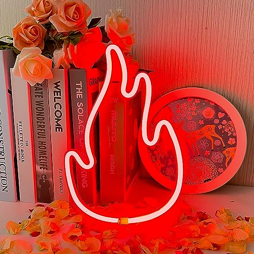 Flammen Neon Light Sign Rote Neonlichter LED Neonlicht Zeichen Zeichen Neon Signs für Schlafzimmer Bar Restaurant Zuhause Dekor