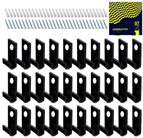 Aizuoni Schallplatten-Display-,30 Stück Acryl-Schallplattenregale Schallplattenaufbewahrung Wandhalterung - Albumhalter, Schallplattenaufhänger für die Wand für LP-Alben