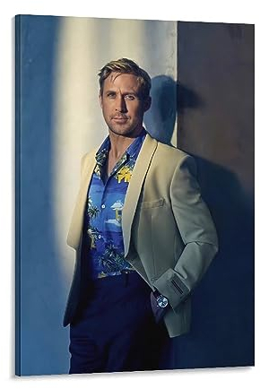 Ryan Gosling Poster Schauspieler Kunst Tapete (1) Bild Druck Leinwand Poster Wandfarbe Kunst Poster Dekor Moderne Heimkunstwerke 50 x 75 cm