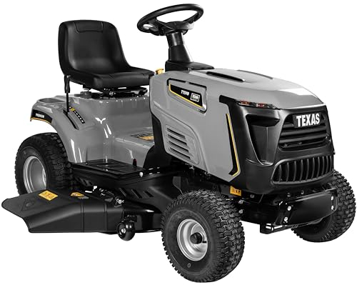 TEXAS Premium Aufsitzrasenmäher TTS98 Rasentraktor Aufsitzmäher Rasenmäher Traktor 432cm³ 12PS | 8800W | 4-Takt | 98cm Schnittbreite | Schnitthöhe 30-90mm | 170kg | 5+1 Gänge | LED-Scheinwerfer