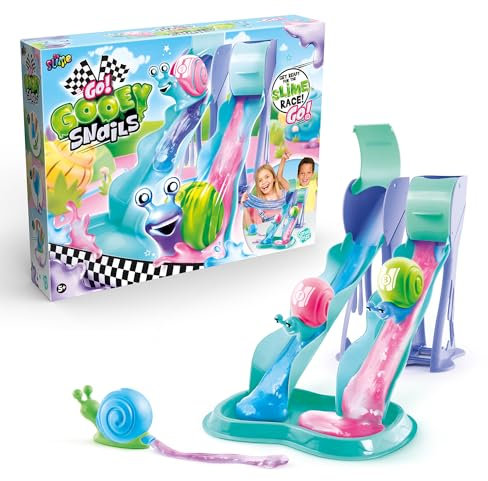 Canal Toys - Go Slime Escargot - Course d'escargots sur Toboggan de Slime - SSC 267, Vert