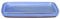 Sottovaso per bonsai rettangolare in gres smaltato azzurro 17,5x12,5x1 cm - BM3S