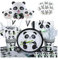 Décoration d'Anniversaire Panda - Set de Vaisselle et Ballons pour Fête Panda