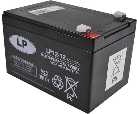 LANDPORT Batterie NSA LP12-12 T2 VDS 152x98x95mm 12V 12Ah kompatibel für Alarmanlage, USV, Blei Gel Akku, Rolladen Antrieb, Dachrollo, Sicherheitssysteme