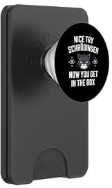 Schrödingers Katze Quantenphysik Wissenschaft Atom Nice Now PopSockets PopWallet für MagSafe