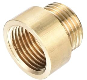 G1/2 Extension Arm, Brass Male to Female Thread Extender Nipple Pipe Adapter Plumbing Fittings for Shower Head Tap (20mm)