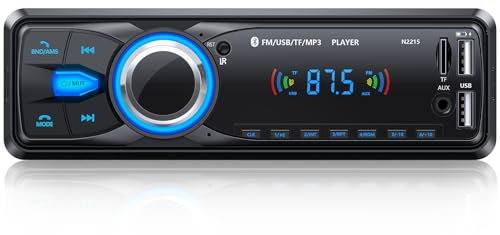 Autoradio Bluetooth, CENXINY FM Autoradio 1 Din Stereo Auto Bluetooth Supporto due USB/AUX/SD/TF/WMA/WAV/Auto Lettore MP3/Telecomando
