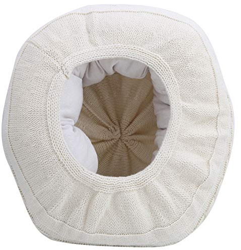 White Cotton Newborn Posing Sofa, Baby Photography Props Mini Photo Positioner Cushion with Removable Cover for 0-3 Months Infant Studio Setup