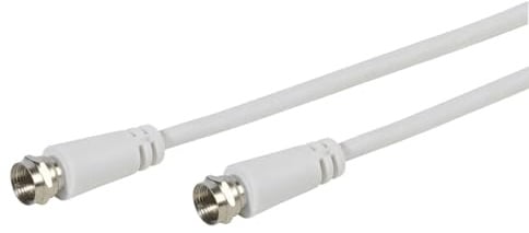 Vivanco SAT Anschlusskabel F-Stecker <-> F-Stecker doppelt geschirmt 7,5m wei