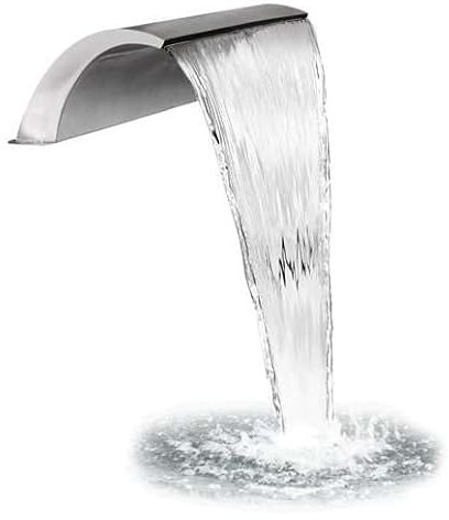 Primrose 45cm Stainless Steel Curved Arc Waterfall Blade Outdoor Cascade Bottom Supply