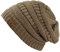 C.C Damen Beanie-Mütze, Taupe, Einheitsgröße