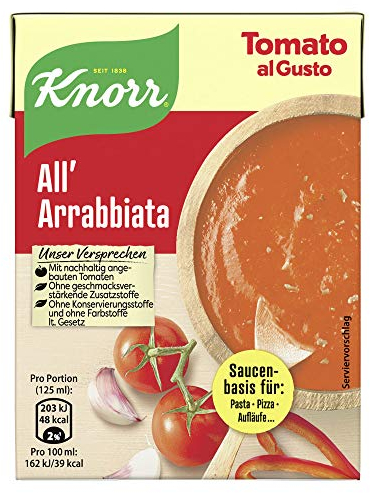 Knorr Tomato al Gusto All' Arrabbiata Soße, 370 g