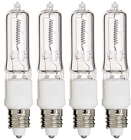 (Pack Of 4) Q250CL/MC - 250 Watt JD T4 E11 Mini Candelabra Base 120V Clear Light Bulbs