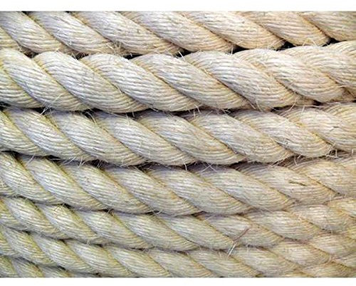 Westward Ropes Natural Rope - Natural Sisal Rope 24mm x 6 Metres