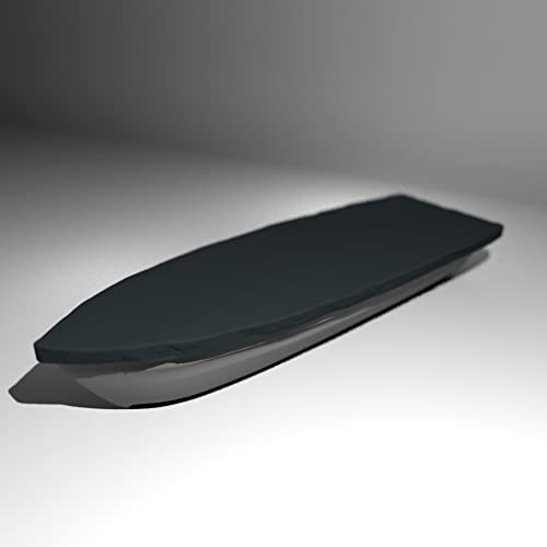 Premium Boot Persenning - Anka, Ruderboot, Schlauchboot, Angelboot & Co Bootsplane extrem reißfest (Schwarz, 400 cm x 150 cm)