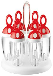 Fratelli Guzzini Kitchen Active Design Porta Spezie Girevole, PMMA|PP|ABS, Rosso