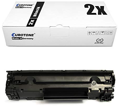 2X Eurotone kompatibler Toner für HP M203dn M227fdw M227fdn M227sdn M203dw ersetzt CF230A 30A Schwarz