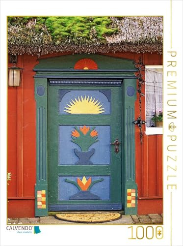 CALVENDO Puzzle Haustür in Prerow | 1000 Teile Lege-Größe 48 x 64 cm Foto-Puzzle für glückliche Stunden
